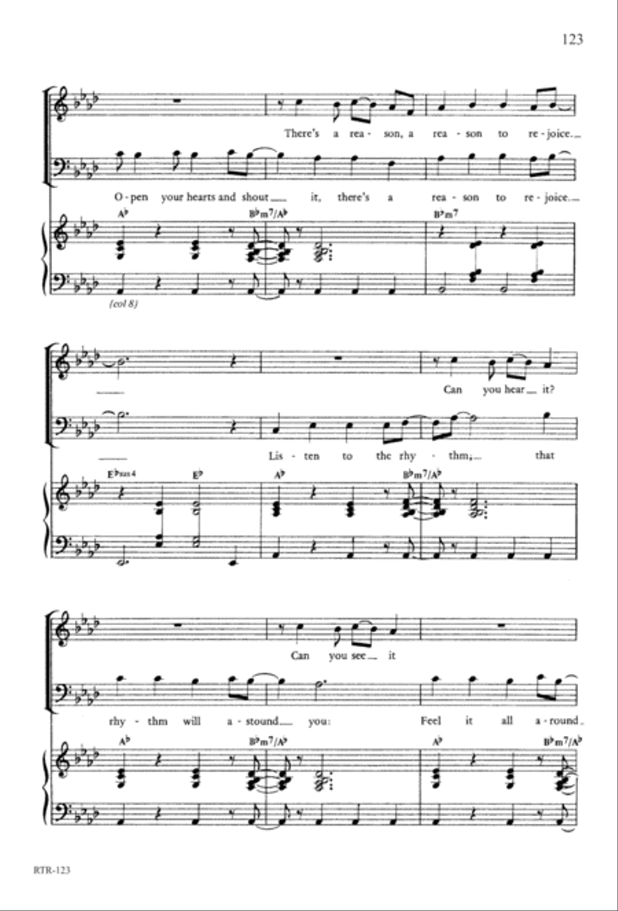 A Reason to Rejoice (Digital Download) 4-Part scores gallery preview page 125