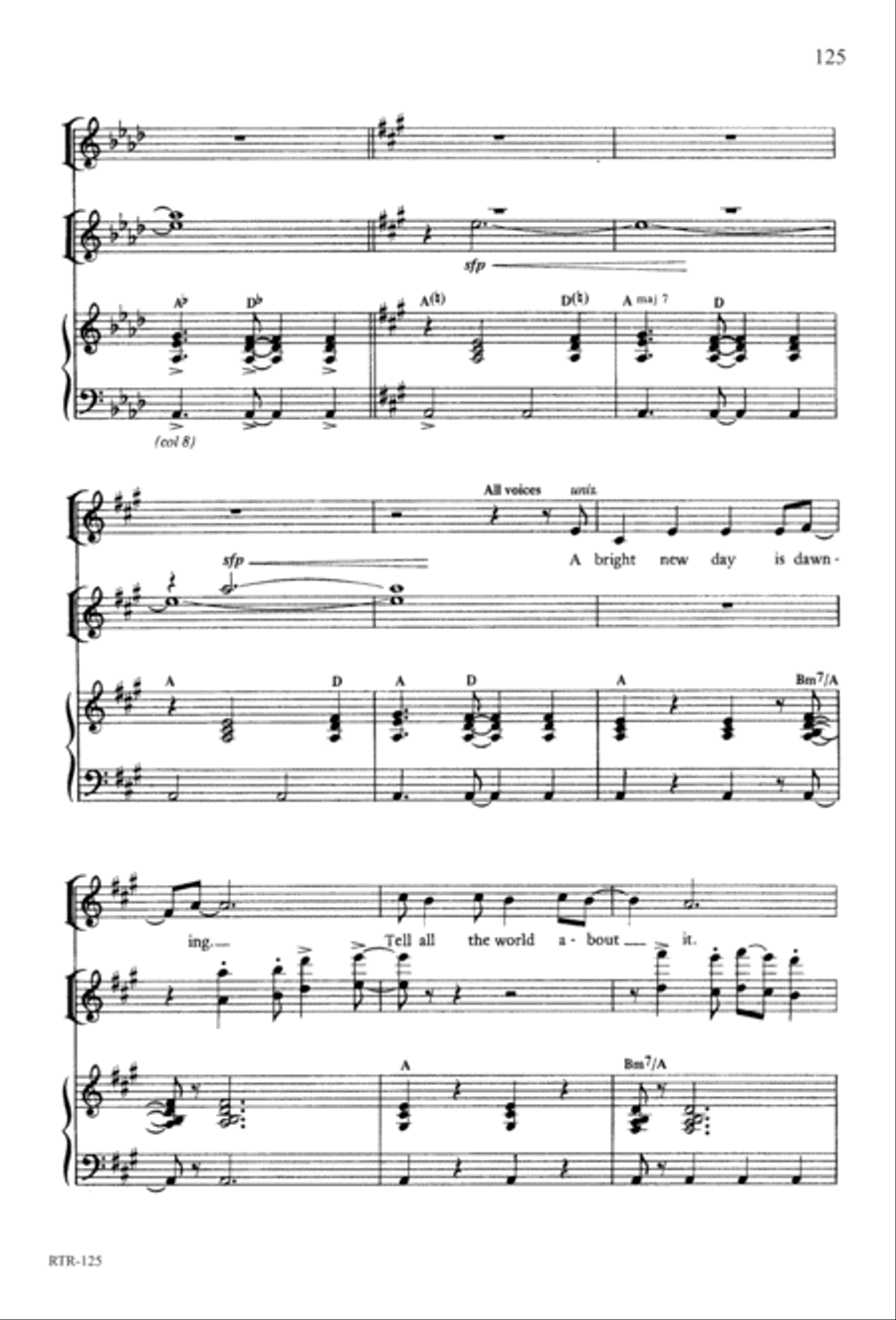 A Reason to Rejoice (Digital Download) 4-Part scores gallery preview page 127