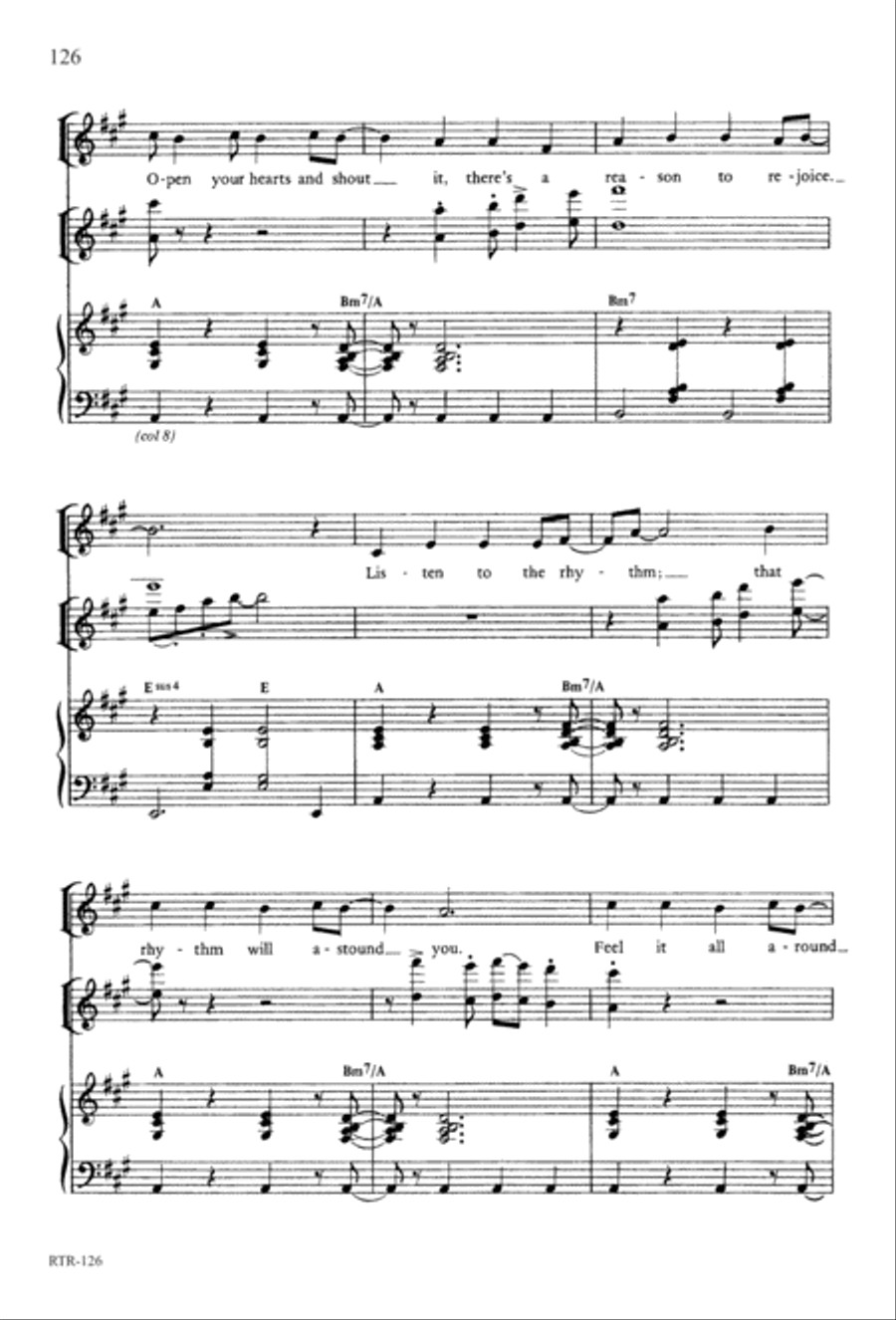 A Reason to Rejoice (Digital Download) 4-Part scores gallery preview page 128
