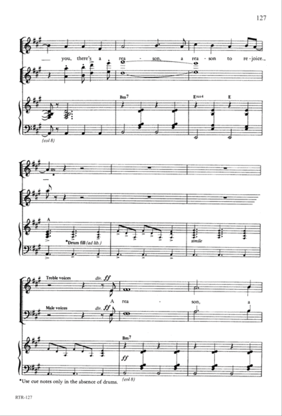 A Reason to Rejoice (Digital Download) 4-Part scores gallery preview page 129