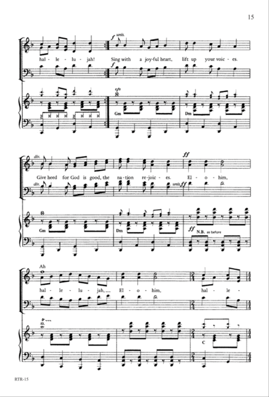 A Reason to Rejoice (Digital Download) 4-Part scores gallery preview page 17