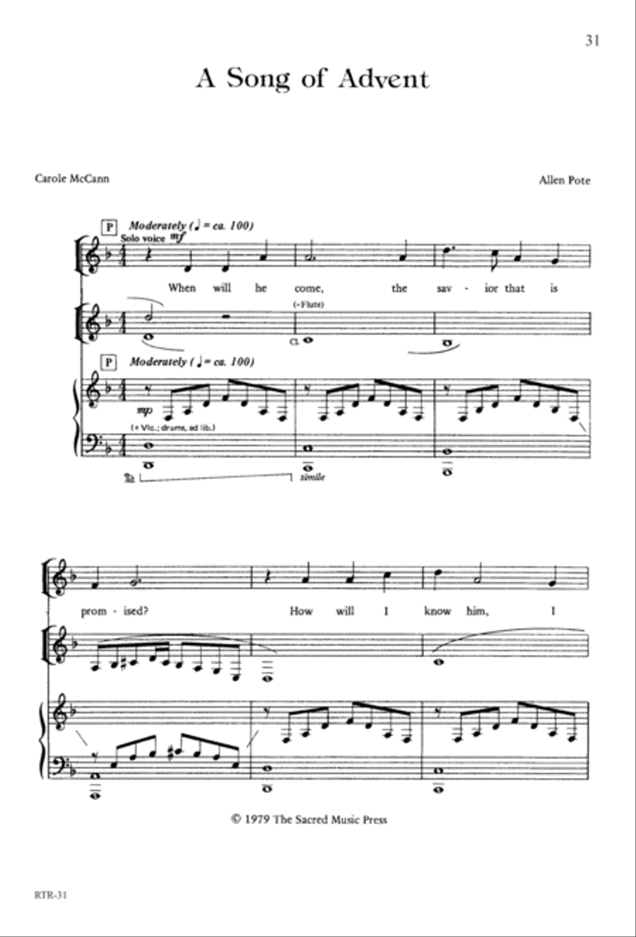 A Reason to Rejoice (Digital Download) 4-Part scores gallery preview page 33
