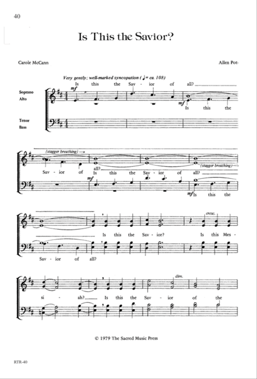A Reason to Rejoice (Digital Download) 4-Part scores gallery preview page 42