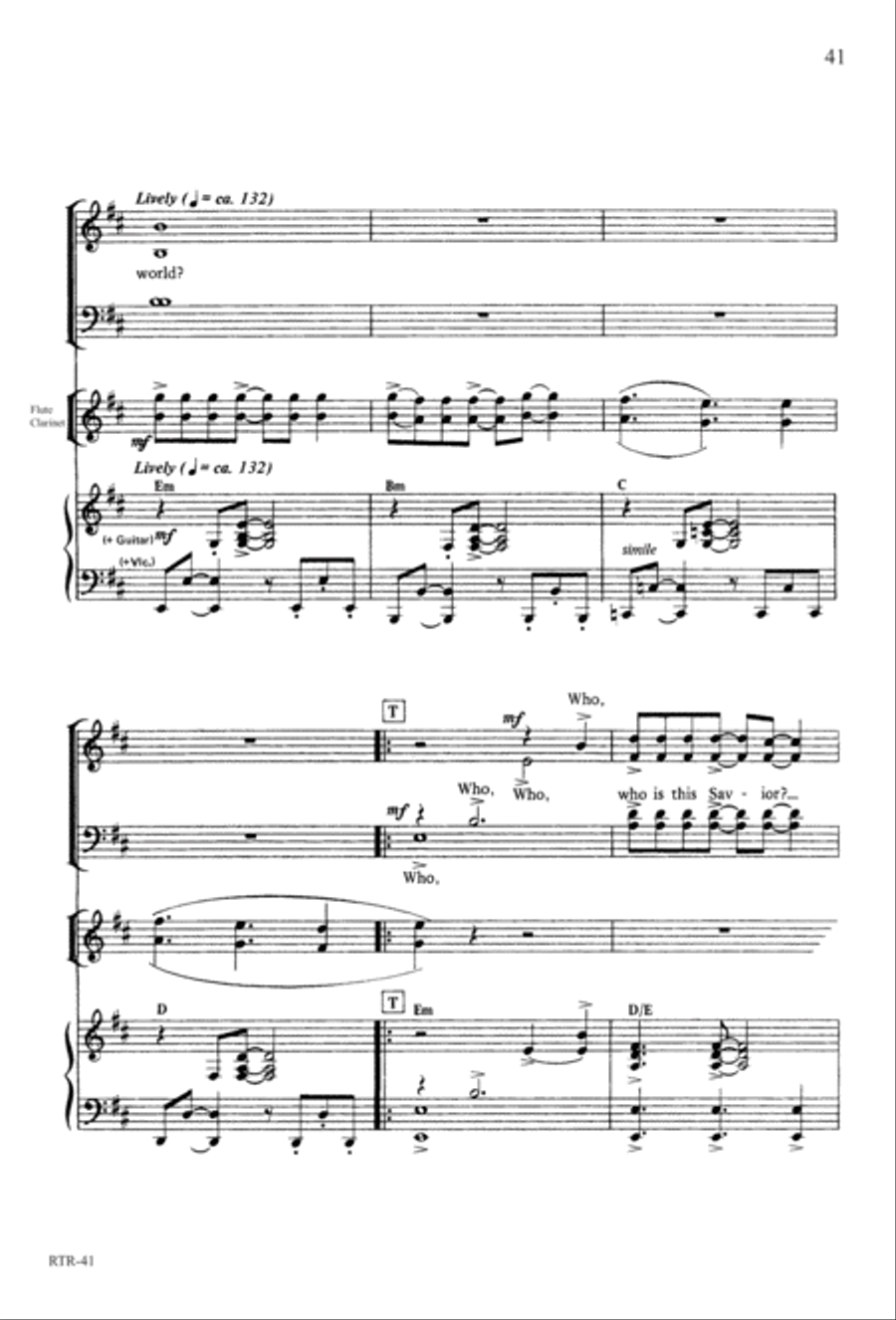 A Reason to Rejoice (Digital Download) 4-Part scores gallery preview page 43