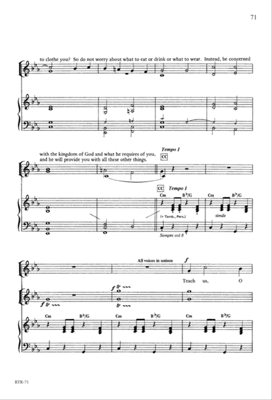 A Reason to Rejoice (Digital Download) 4-Part scores gallery preview page 73