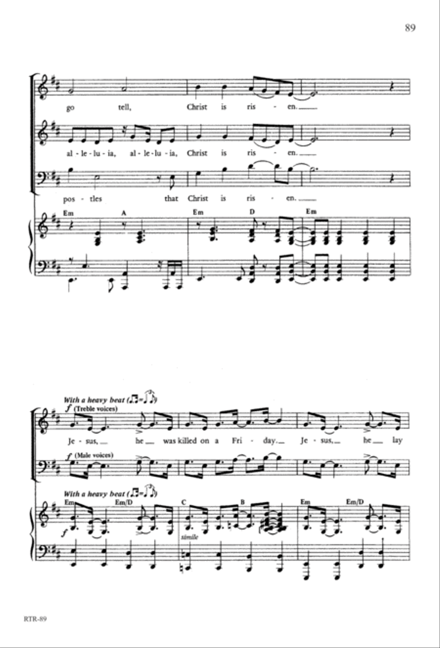 A Reason to Rejoice (Digital Download) 4-Part scores gallery preview page 91