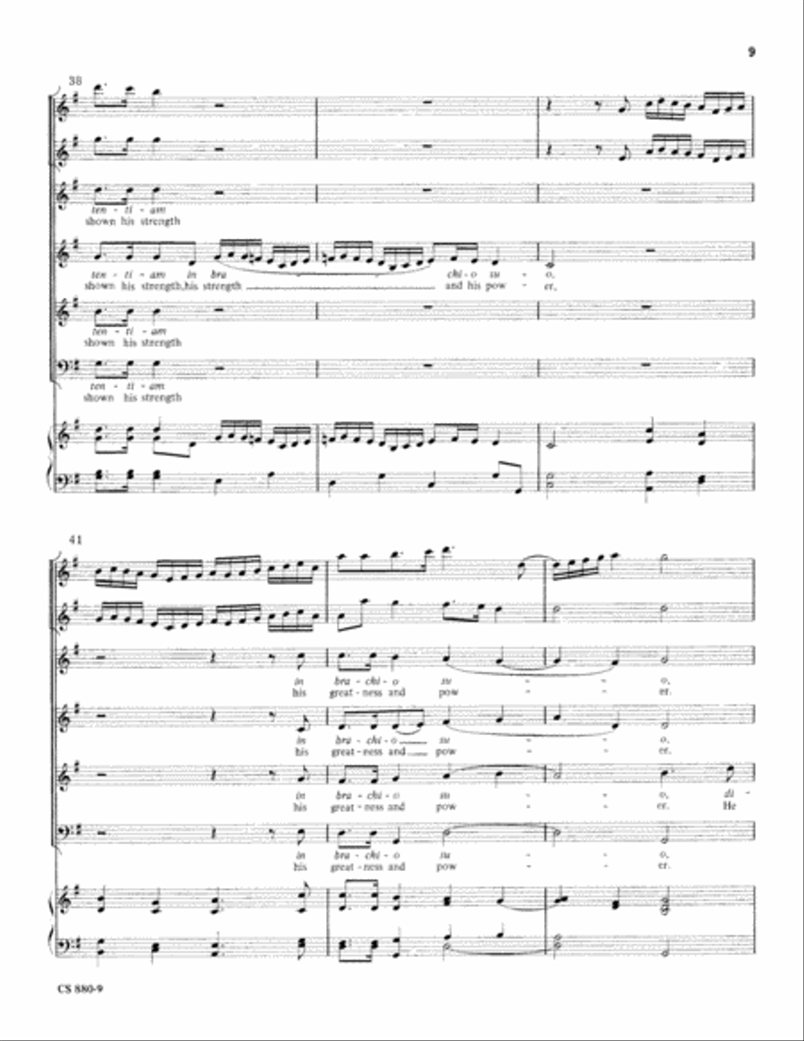 Magnificat in G (Digital Download) 4-Part scores gallery preview page 9
