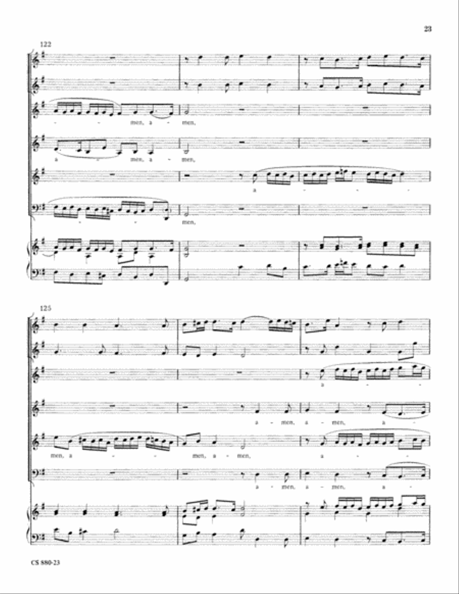 Magnificat in G (Digital Download) 4-Part scores gallery preview page 23