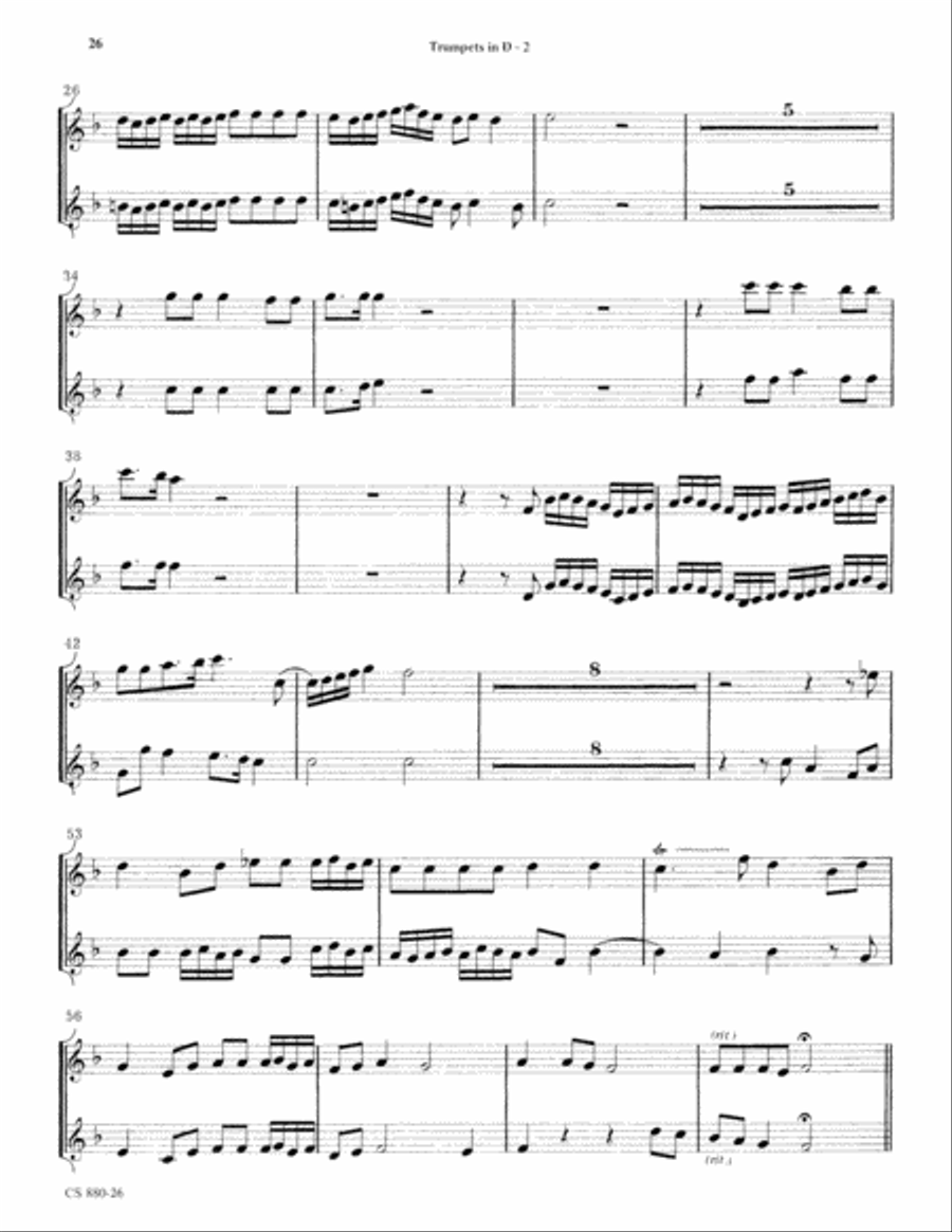 Magnificat in G (Digital Download) 4-Part scores gallery preview page 26