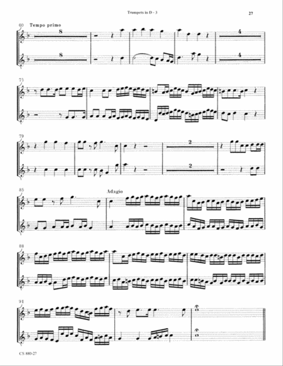 Magnificat in G (Digital Download) 4-Part scores gallery preview page 27