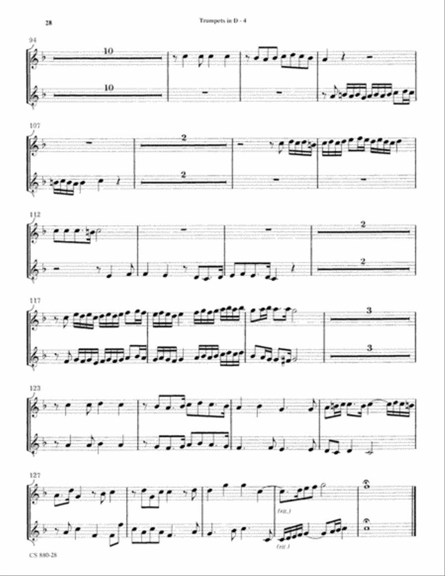 Magnificat in G (Digital Download) 4-Part scores gallery preview page 28