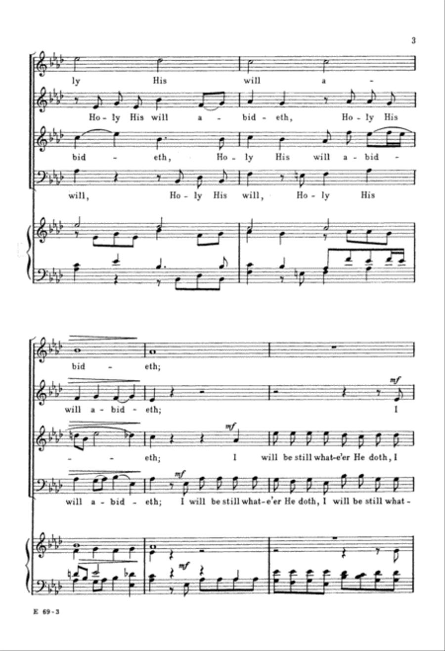 Whate'er My God Ordains is Right (Digital Download) 4-Part scores gallery preview page 5