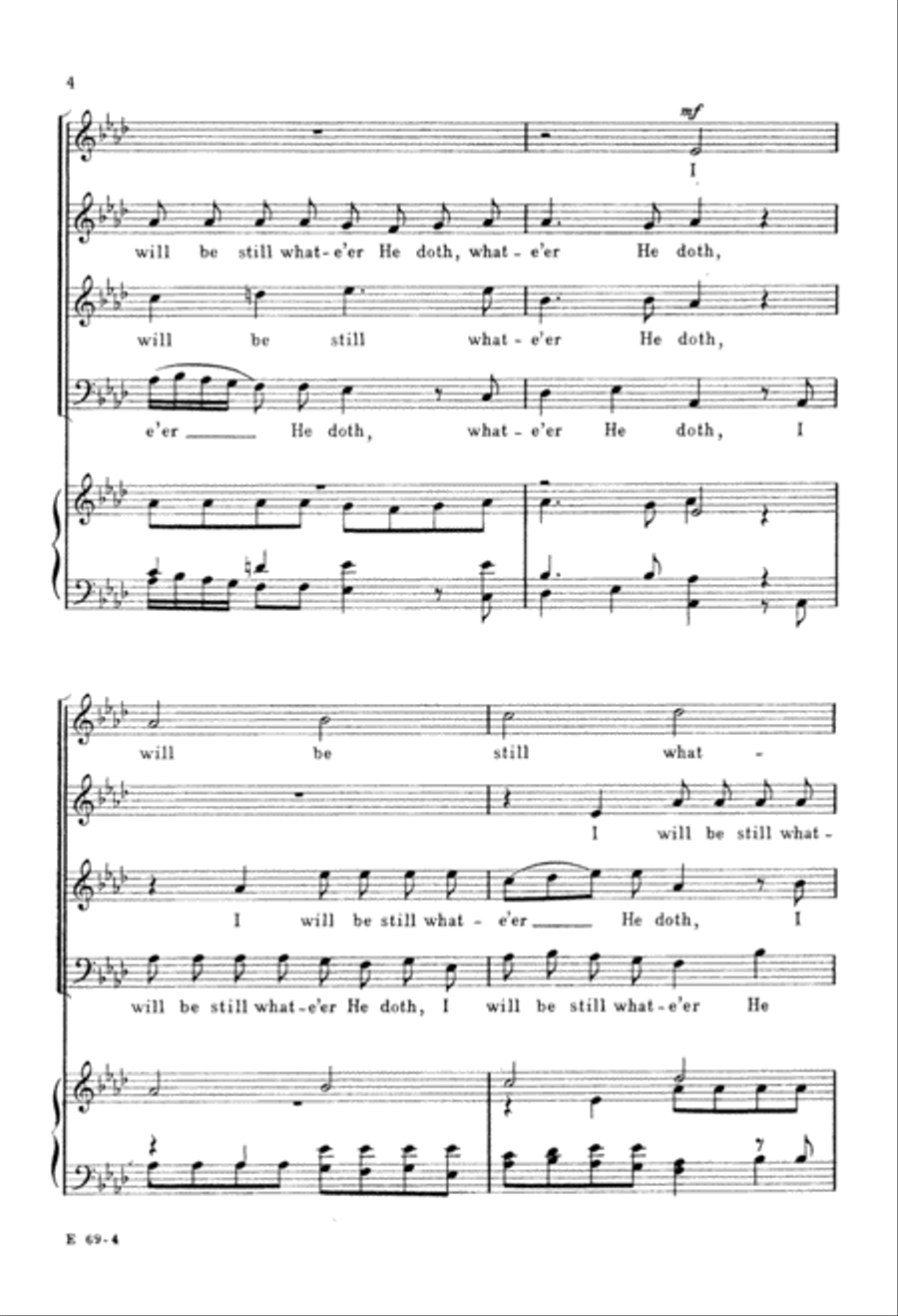 Whate'er My God Ordains is Right (Digital Download) 4-Part scores gallery preview page 6