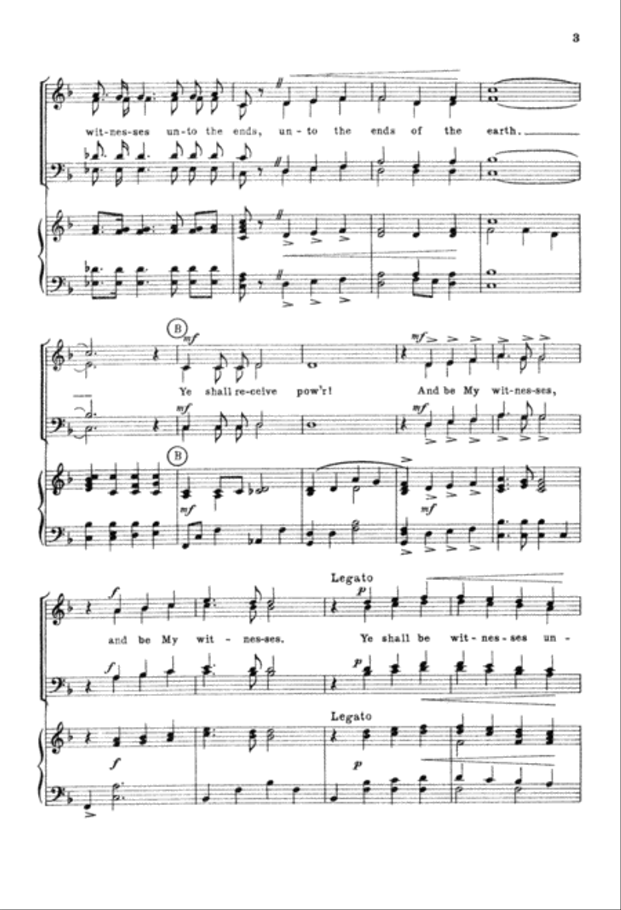 Ye Shall Be Witnesses (Digital Download) 4-Part scores gallery preview page 3