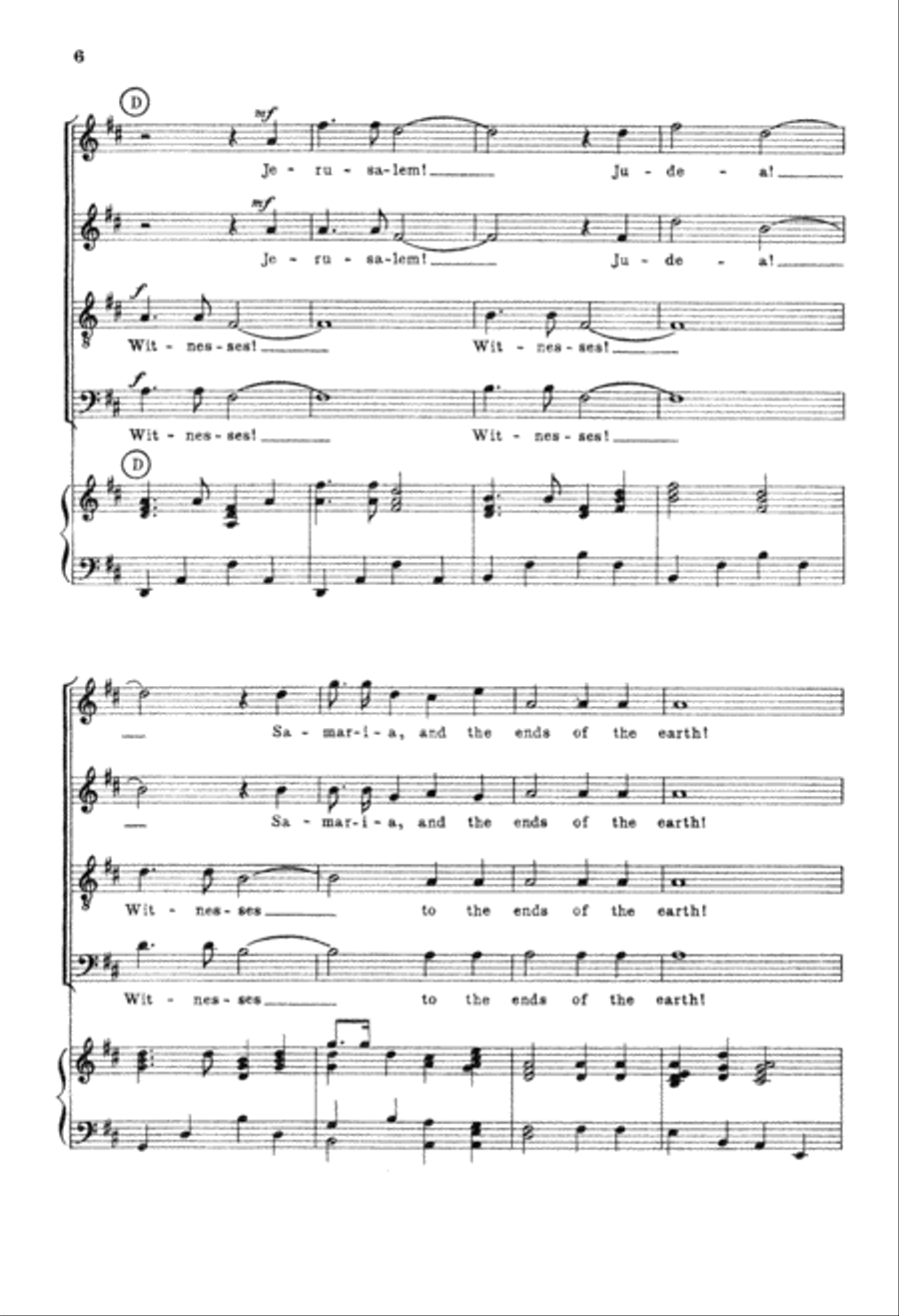 Ye Shall Be Witnesses (Digital Download) 4-Part scores gallery preview page 6