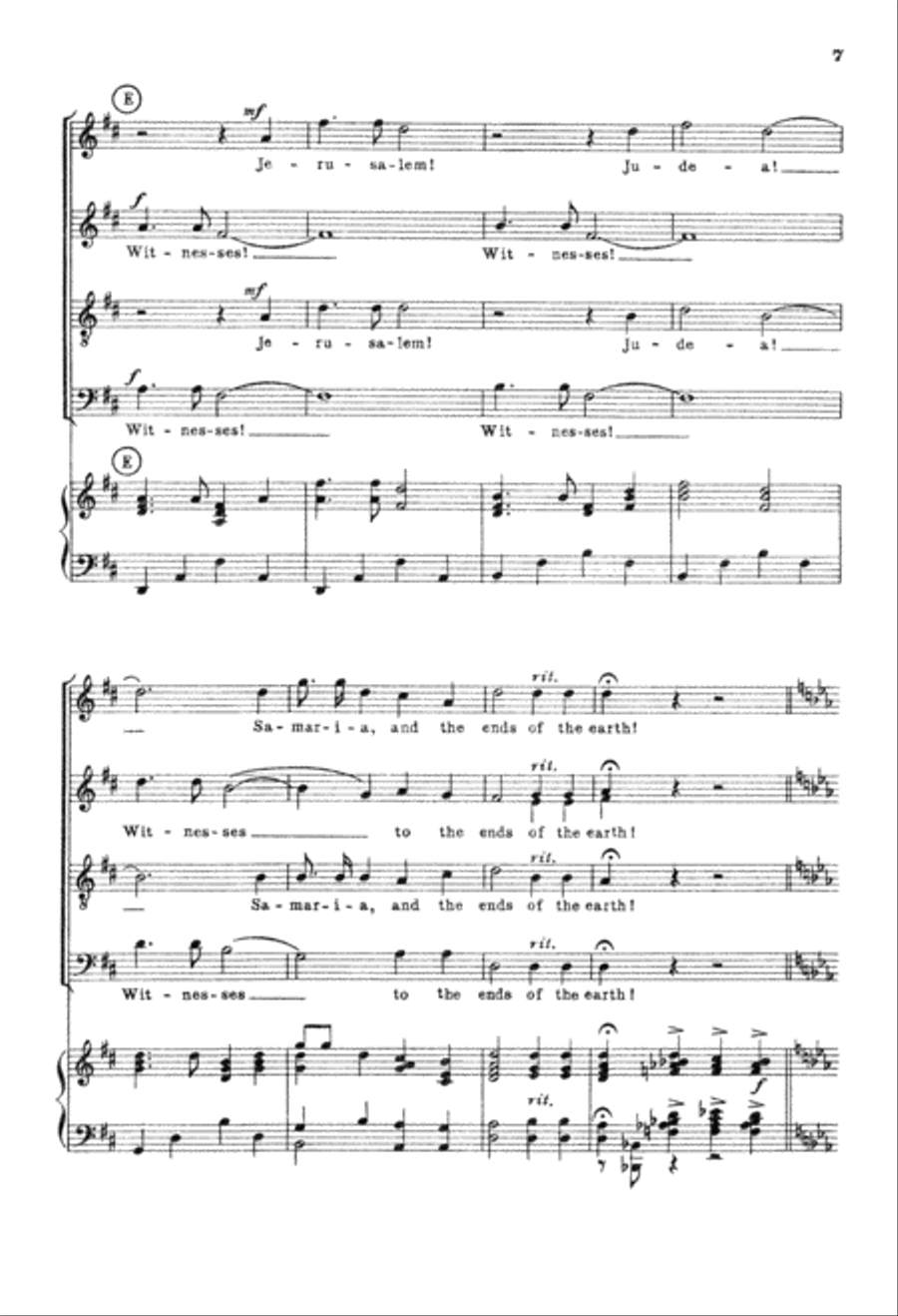 Ye Shall Be Witnesses (Digital Download) 4-Part scores gallery preview page 7