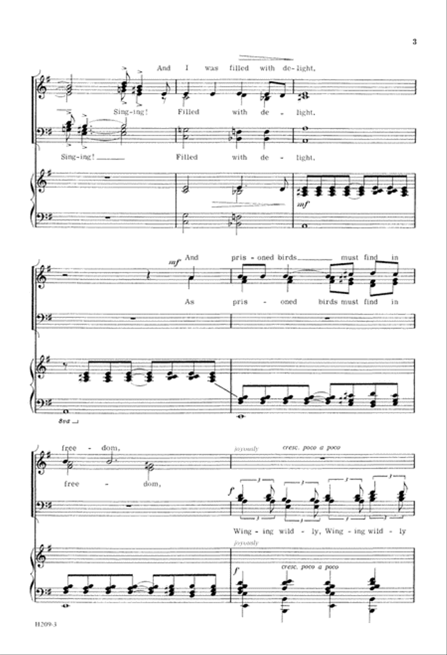 Everyone Suddenly Burst Out Singing! (Digital Download) 4-Part scores gallery preview page 3