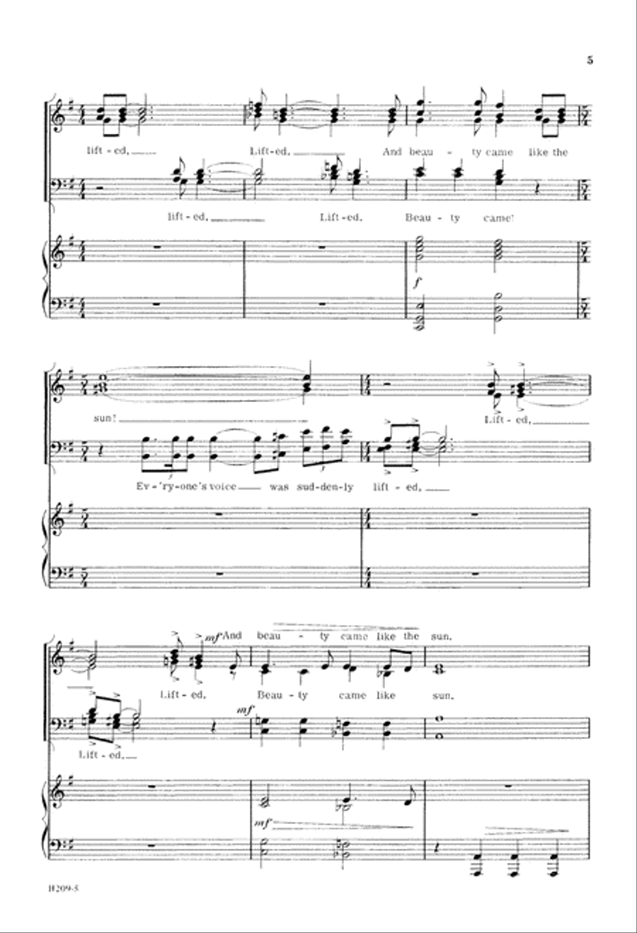 Everyone Suddenly Burst Out Singing! (Digital Download) 4-Part scores gallery preview page 5