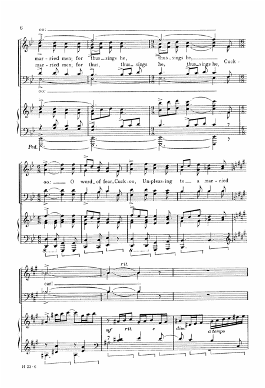Spring (Digital Download) 4-Part scores gallery preview page 6