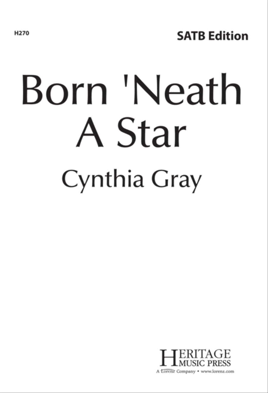 Born 'Neath a Star (Digital Download) 4-Part scores gallery preview page 1