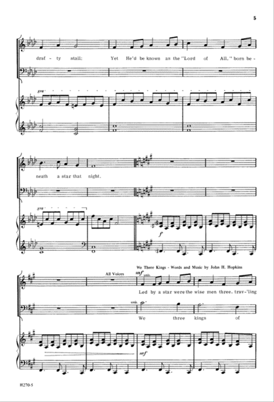 Born 'Neath a Star (Digital Download) 4-Part scores gallery preview page 5