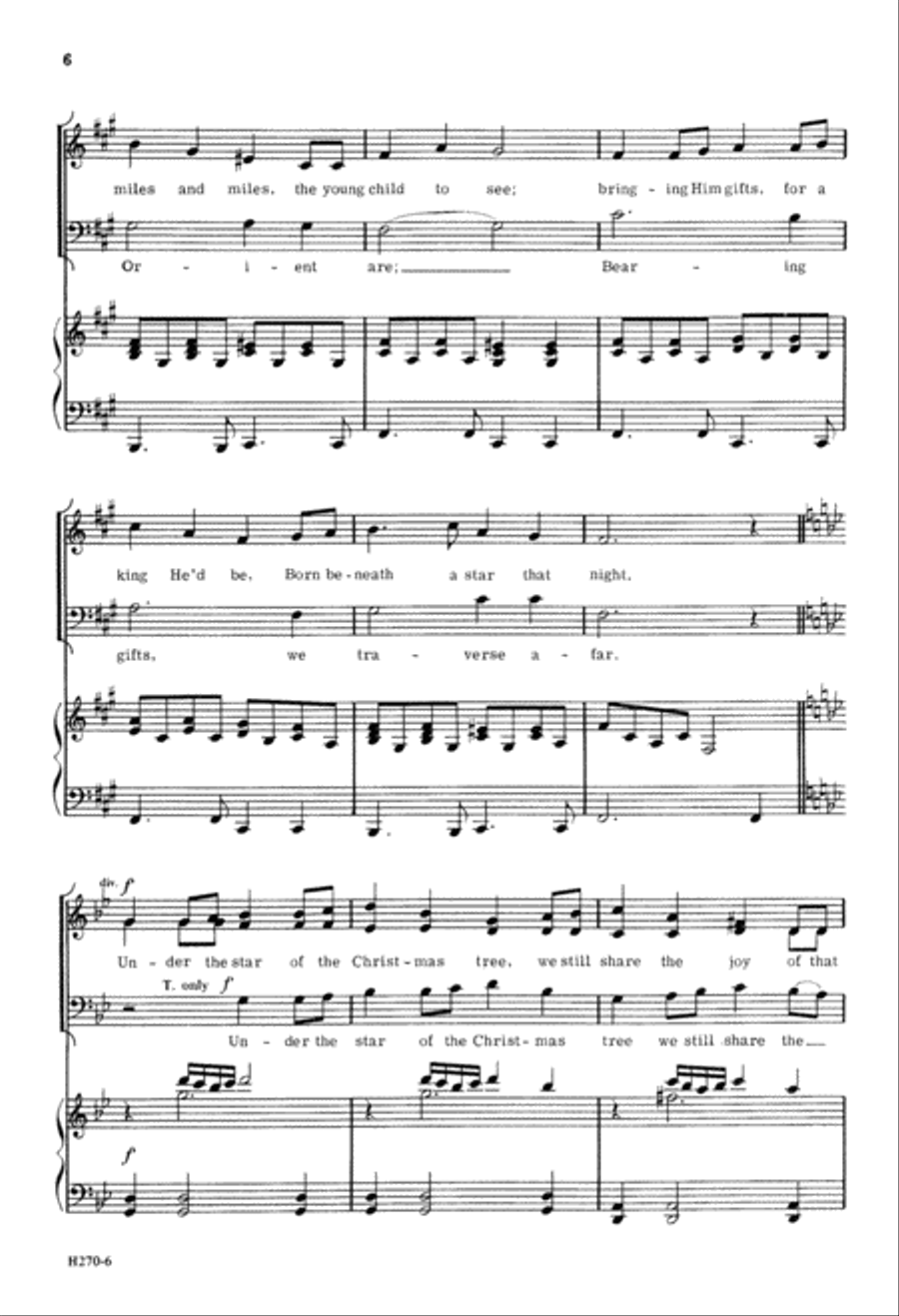 Born 'Neath a Star (Digital Download) 4-Part scores gallery preview page 6