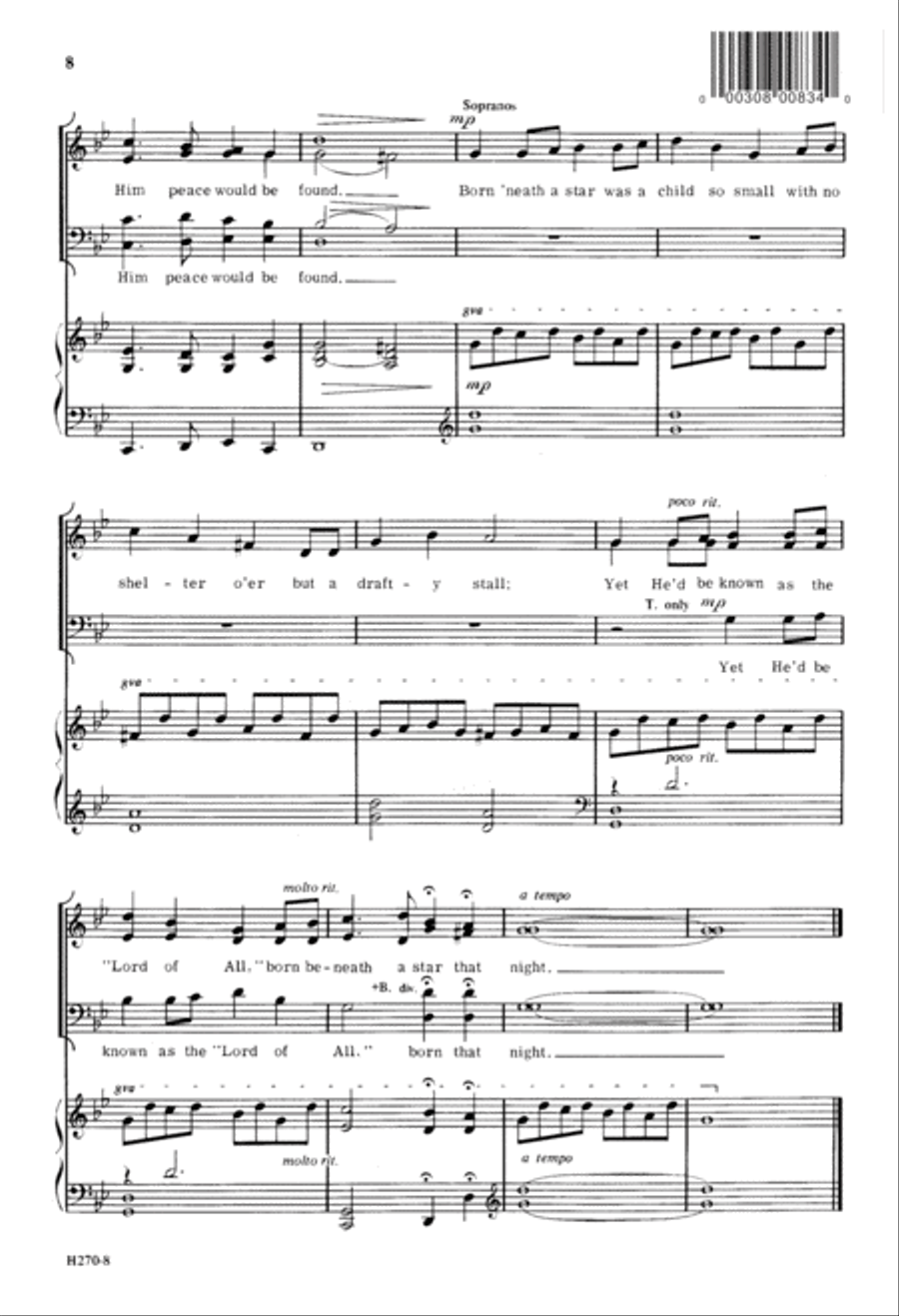 Born 'Neath a Star (Digital Download) 4-Part scores gallery preview page 8