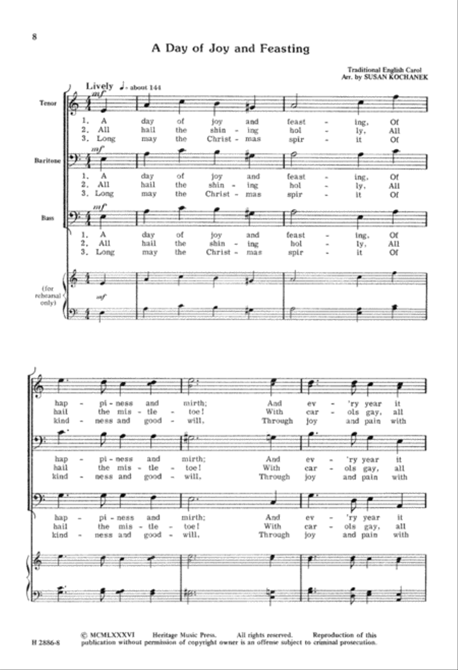 Three Carols for Men (Digital Download) TTB scores gallery preview page 8