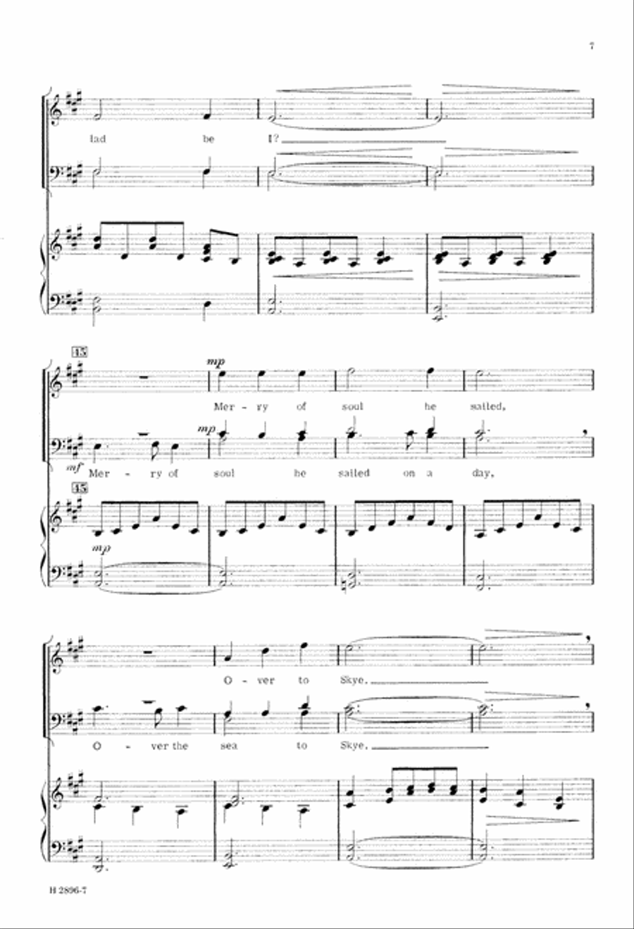 Skye Boat Song (Digital Download) TTB scores gallery preview page 7