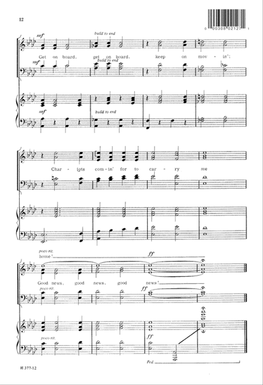 Chariots (Digital Download) 4-Part scores gallery preview page 12