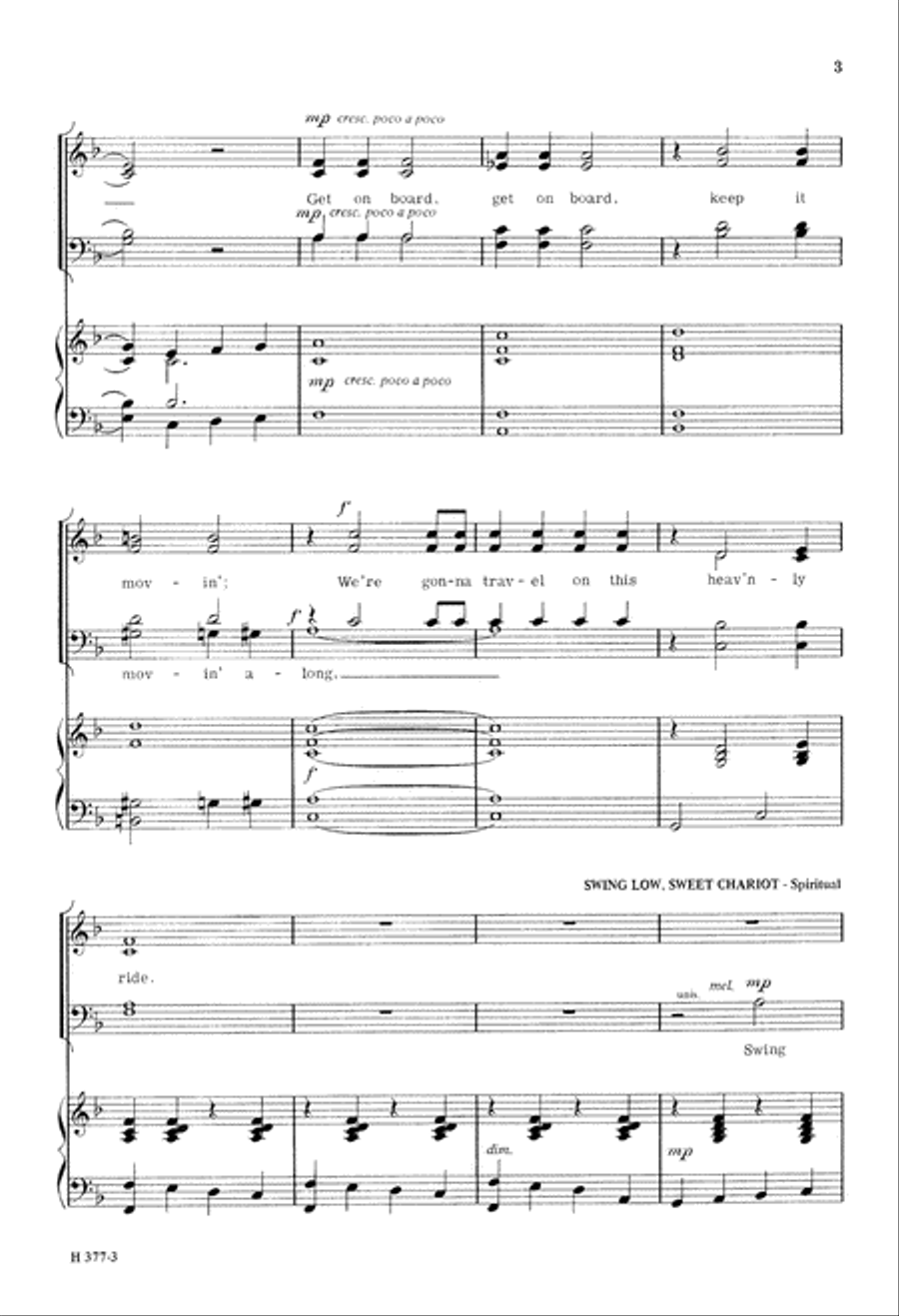 Chariots (Digital Download) 4-Part scores gallery preview page 3
