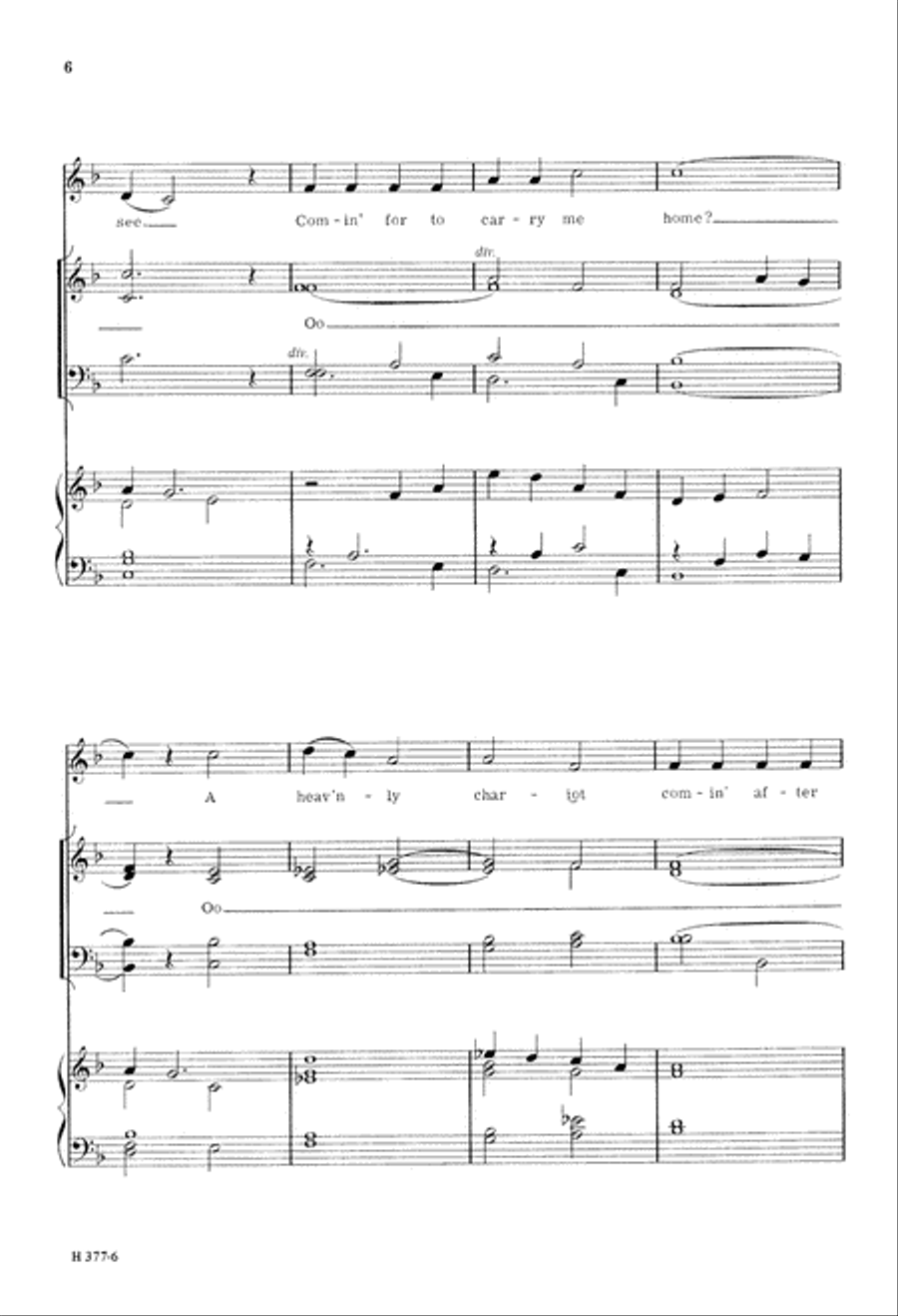 Chariots (Digital Download) 4-Part scores gallery preview page 6