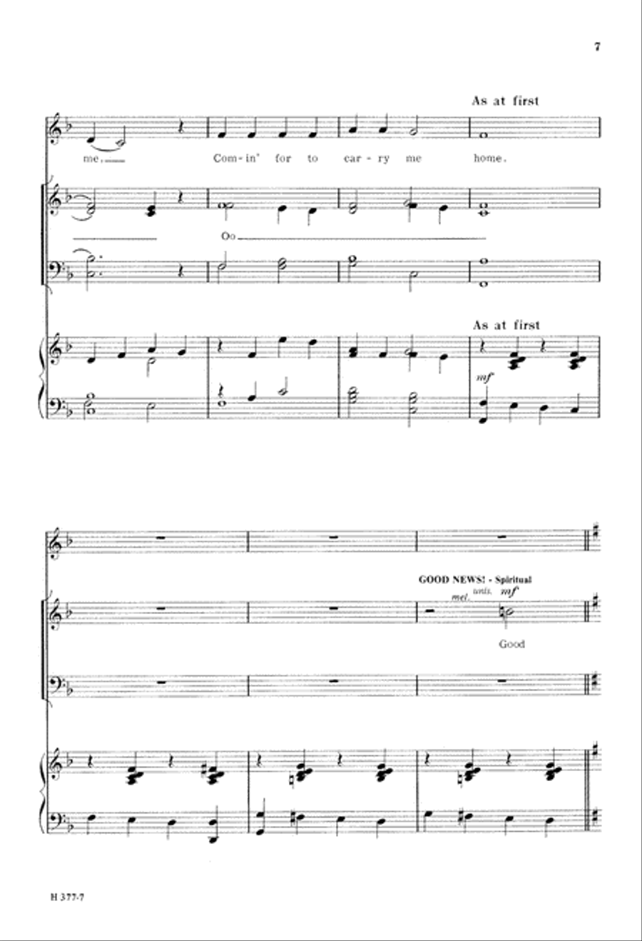 Chariots (Digital Download) 4-Part scores gallery preview page 7