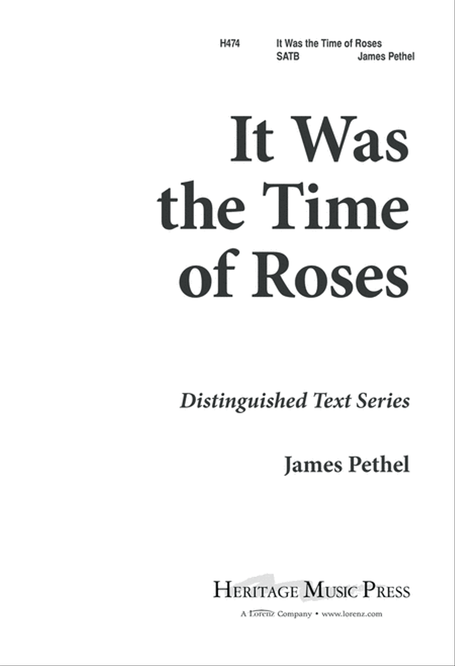 It was the Time of Roses (Digital Download) 4-Part scores gallery preview page 1