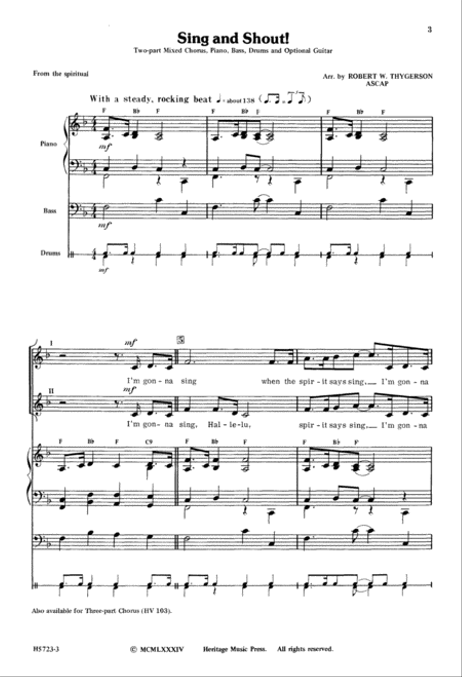 Sing and Shout Sing and Shout 2-Part scores gallery preview page 3