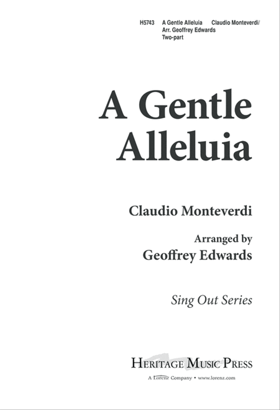A Gentle Alleluia (Digital Download) 2-Part scores gallery preview page 1