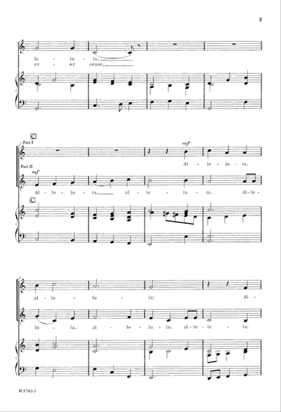 A Gentle Alleluia (Digital Download) 2-Part scores gallery preview page 3