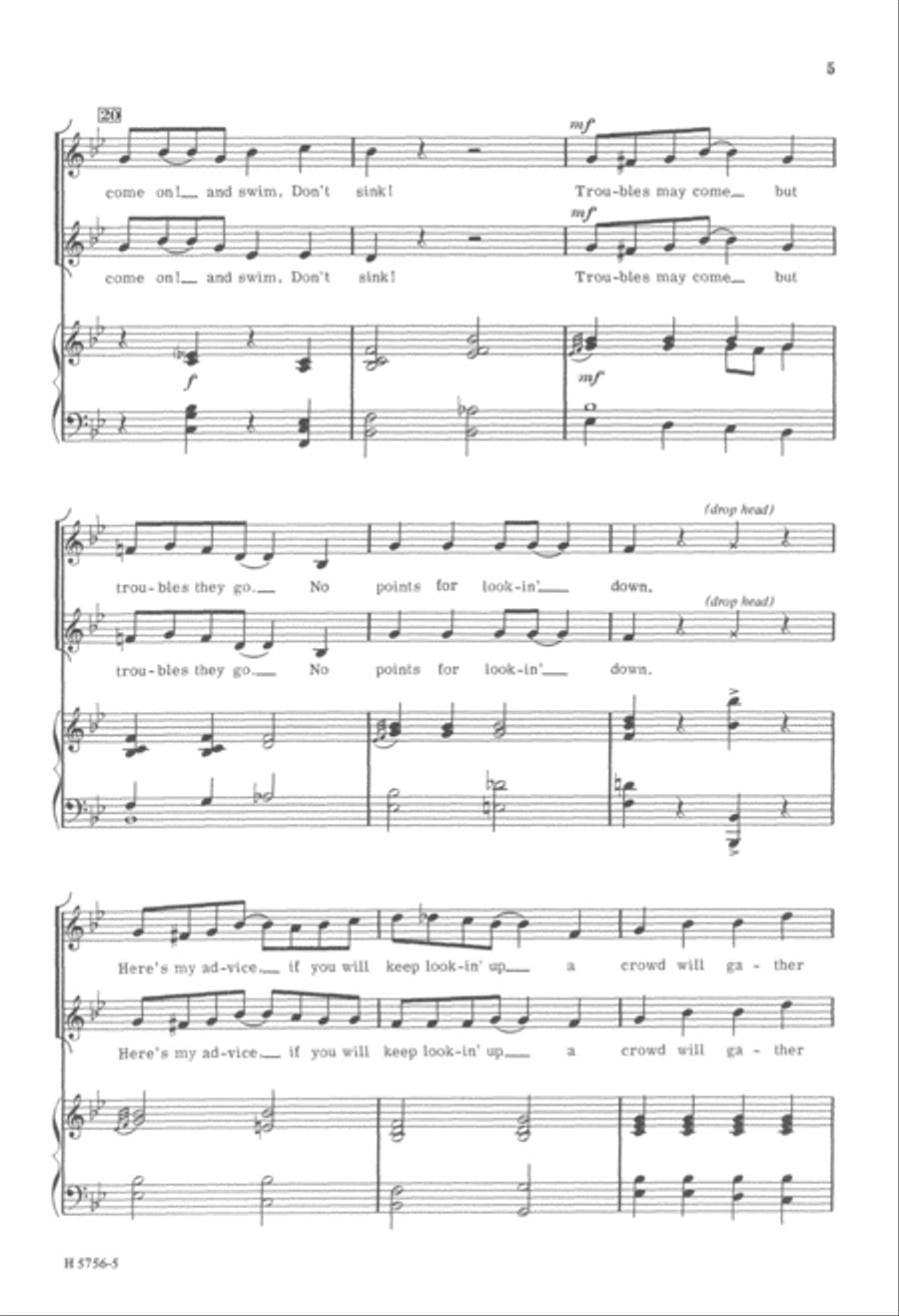What Are Grins For? (Digital Download) 2-Part scores gallery preview page 5