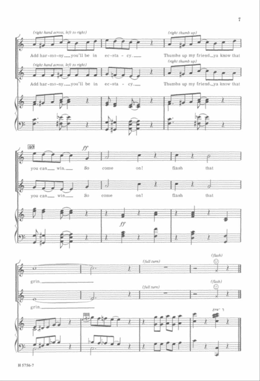 What Are Grins For? (Digital Download) 2-Part scores gallery preview page 7