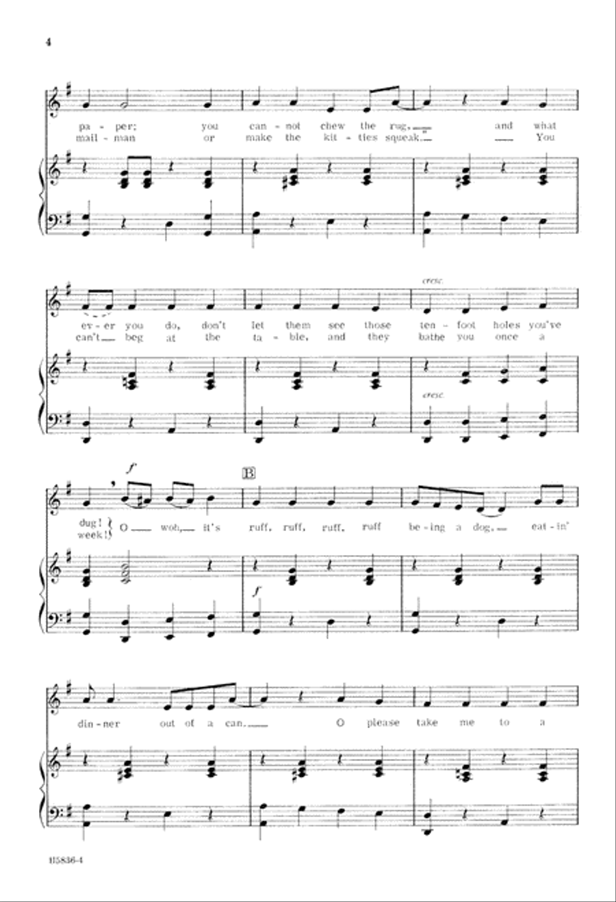 It's Ruff Being a Dog (Digital Download) 2-Part scores gallery preview page 4