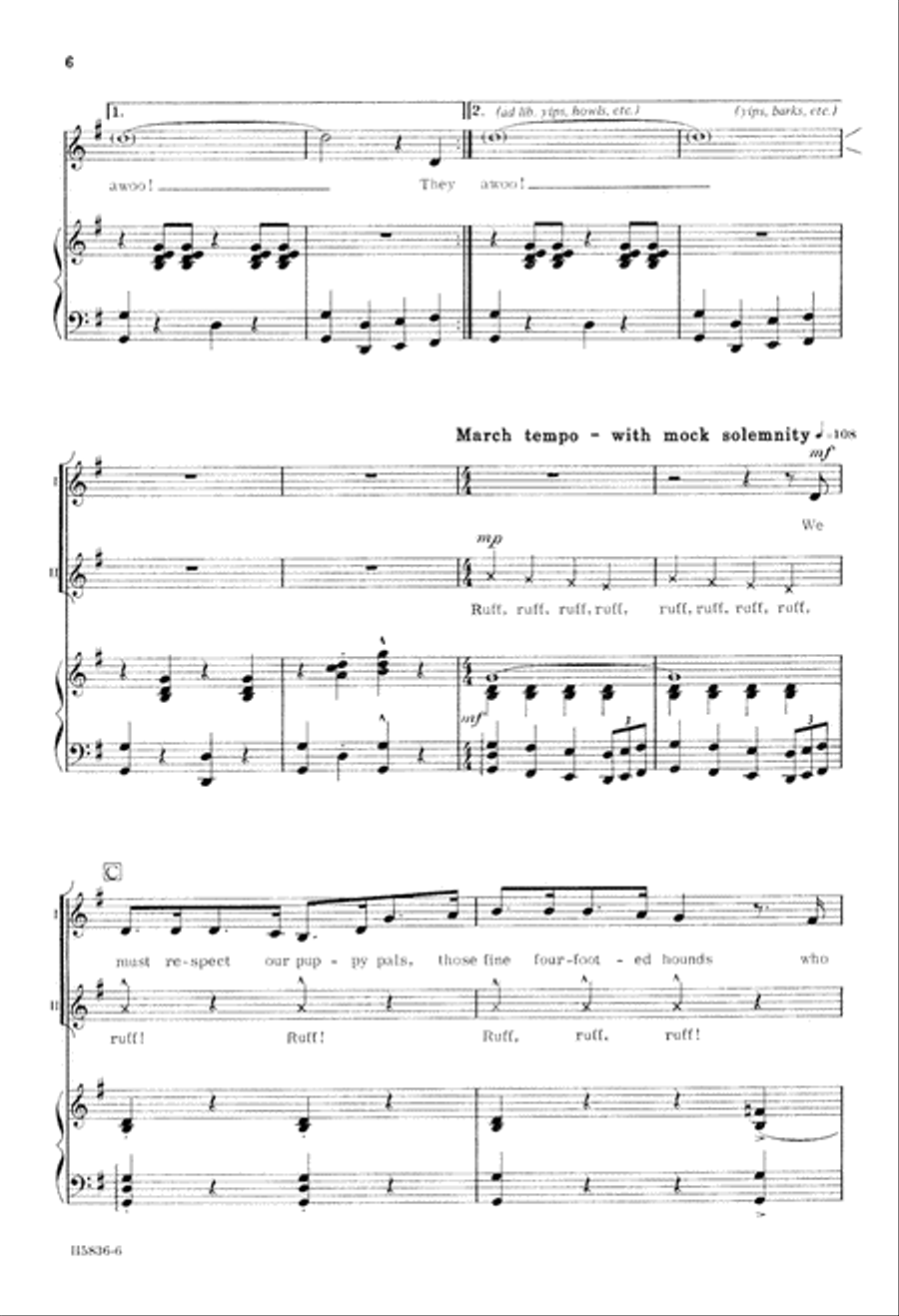 It's Ruff Being a Dog (Digital Download) 2-Part scores gallery preview page 6