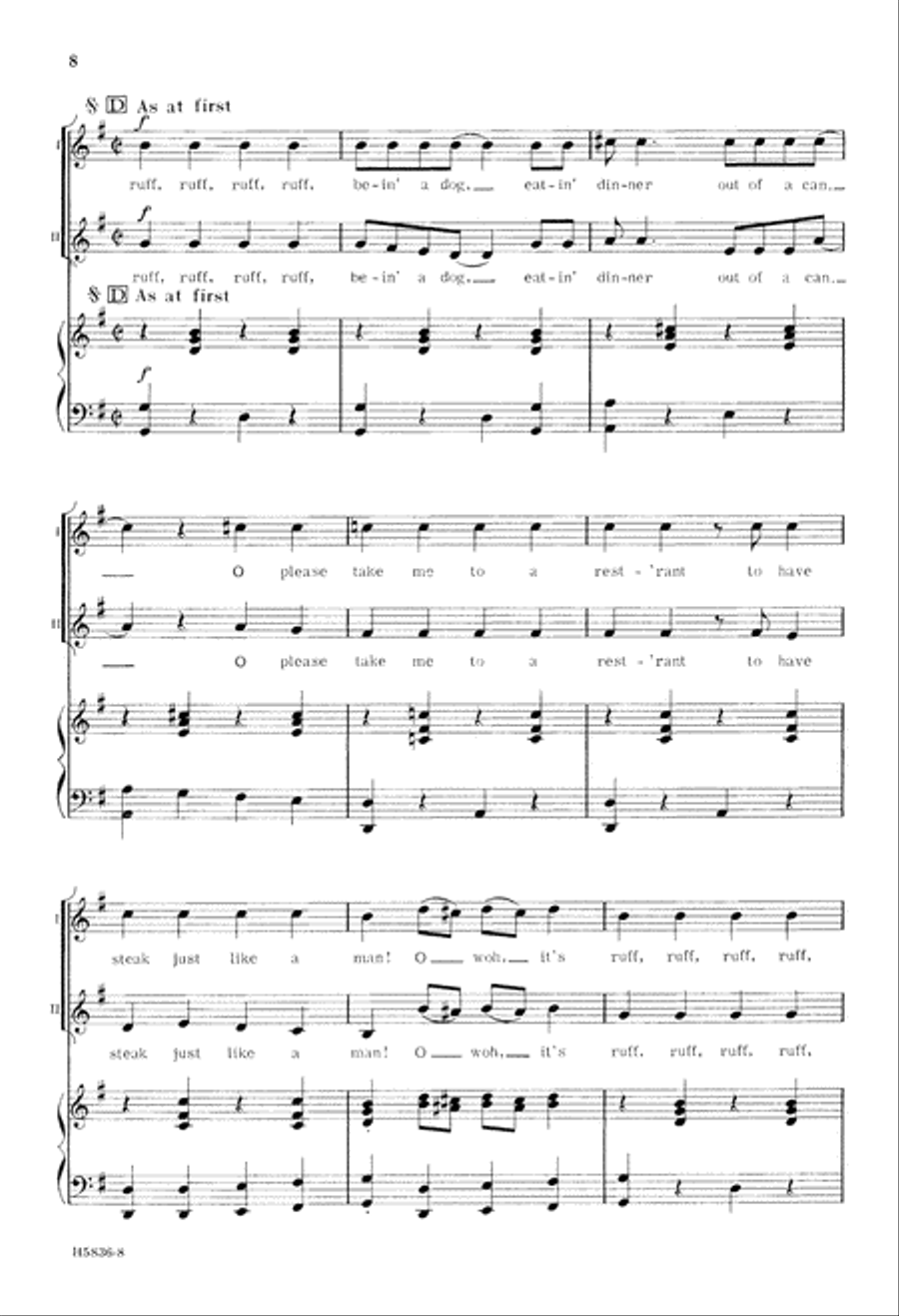 It's Ruff Being a Dog (Digital Download) 2-Part scores gallery preview page 8