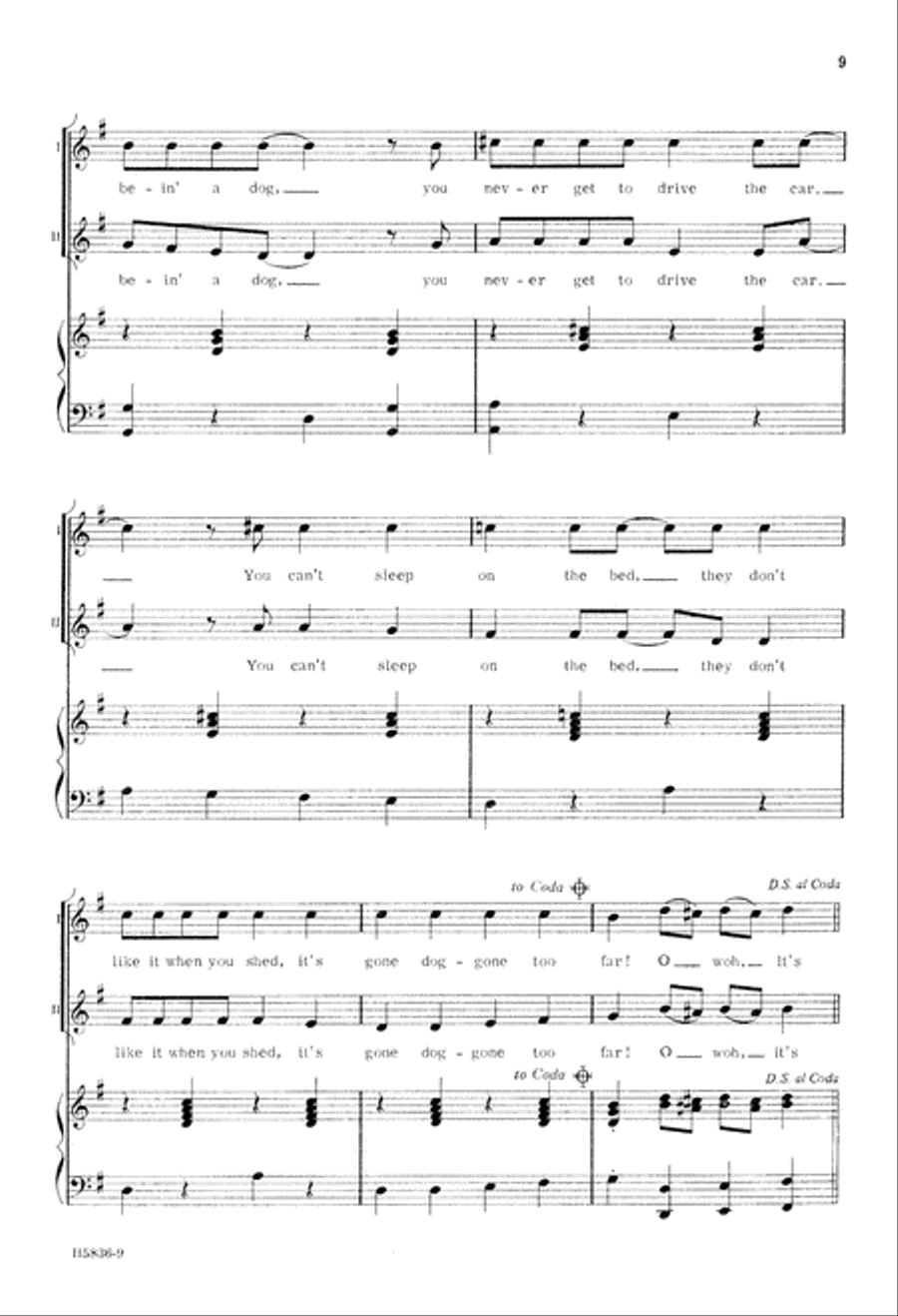 It's Ruff Being a Dog (Digital Download) 2-Part scores gallery preview page 9