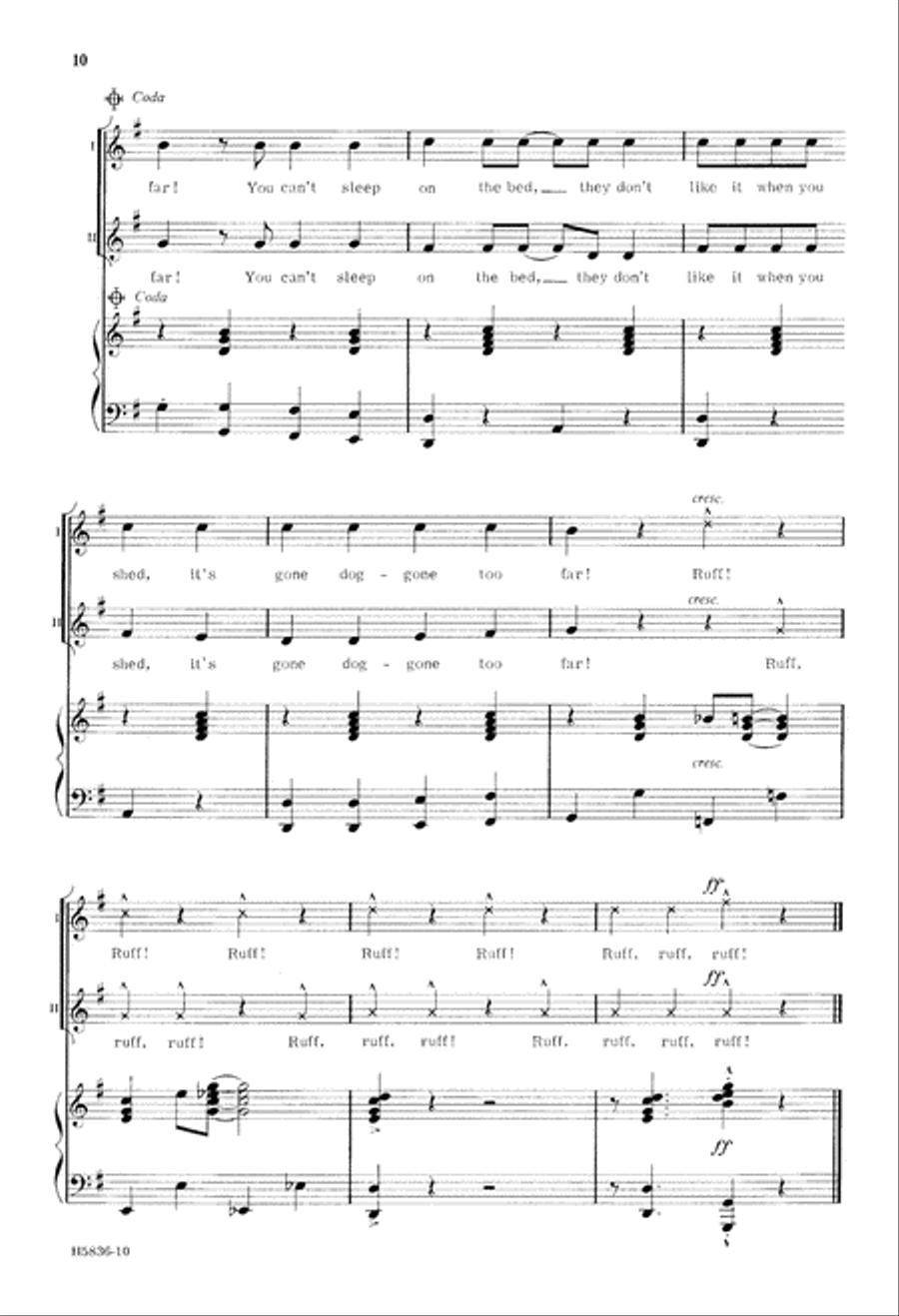 It's Ruff Being a Dog (Digital Download) 2-Part scores gallery preview page 10