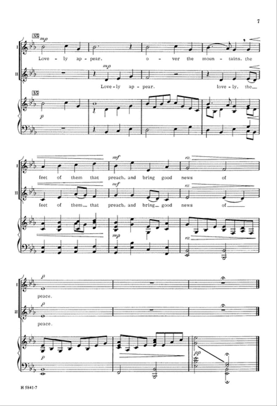 Lovely Appear (Digital Download) 2-Part scores gallery preview page 7