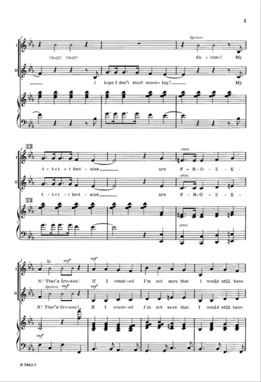 Hot Cup of Cocoa (Digital Download) 2-Part scores gallery preview page 3