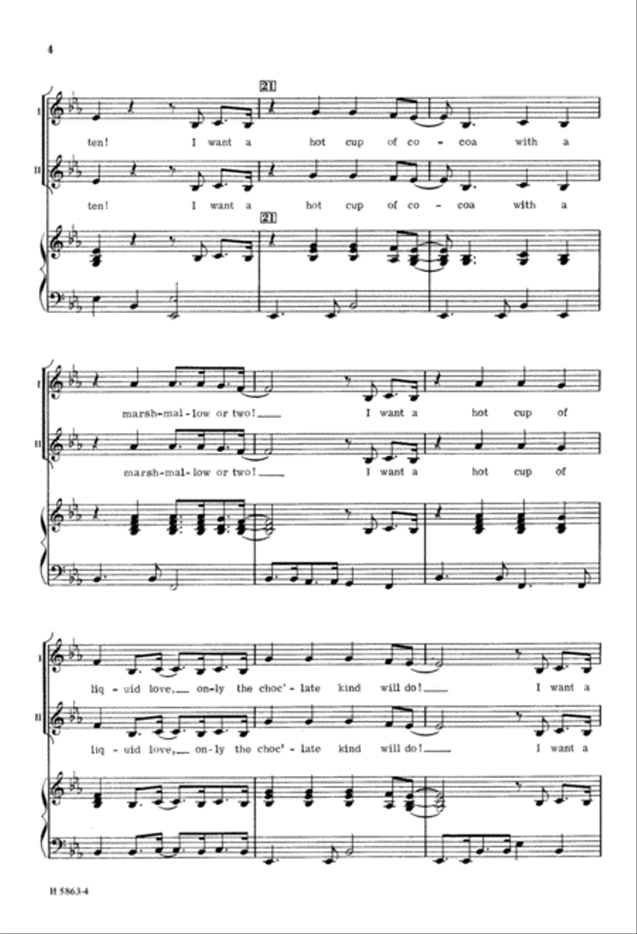 Hot Cup of Cocoa (Digital Download) 2-Part scores gallery preview page 4