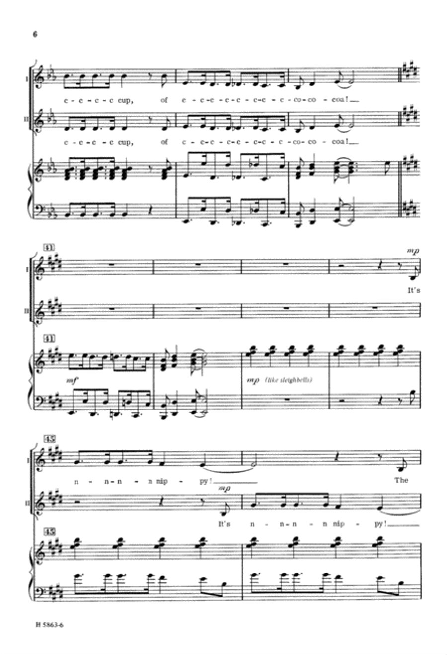 Hot Cup of Cocoa (Digital Download) 2-Part scores gallery preview page 6