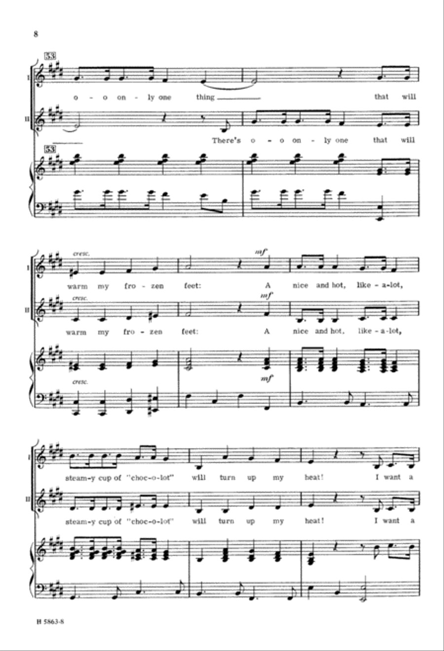 Hot Cup of Cocoa (Digital Download) 2-Part scores gallery preview page 8