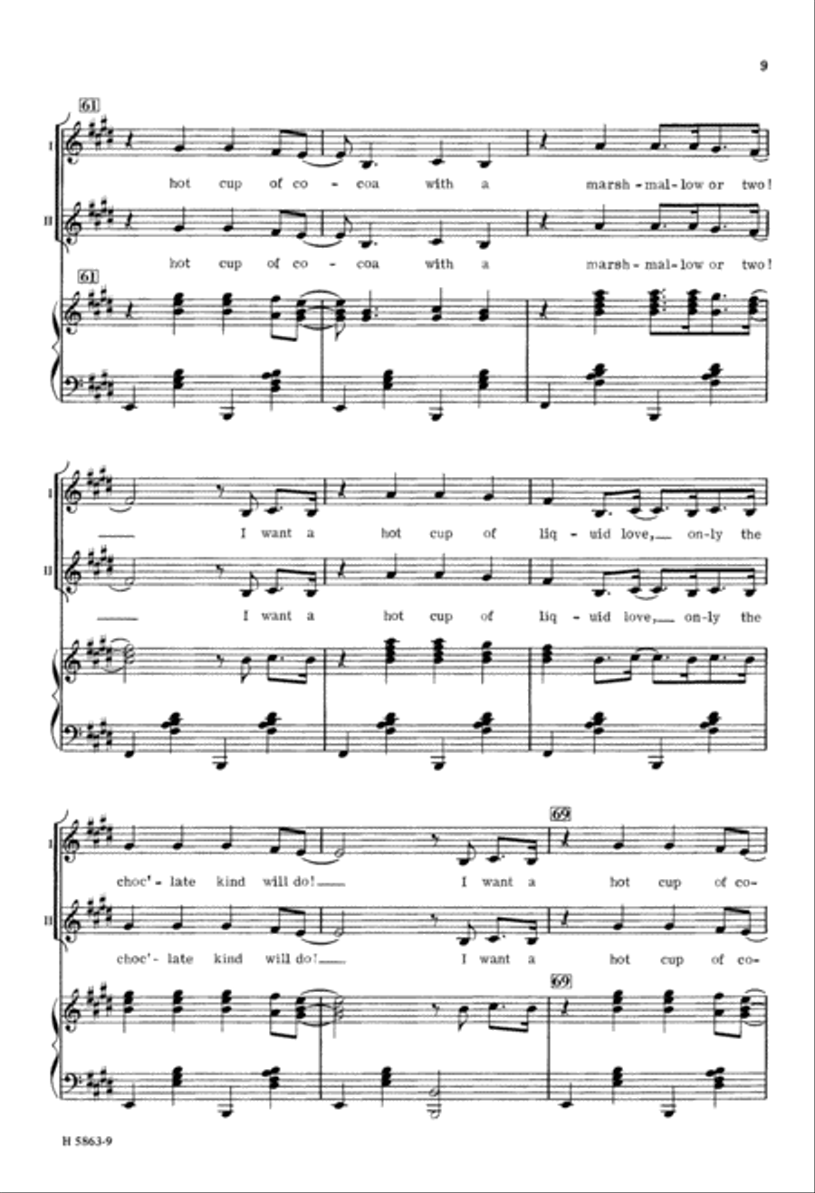 Hot Cup of Cocoa (Digital Download) 2-Part scores gallery preview page 9